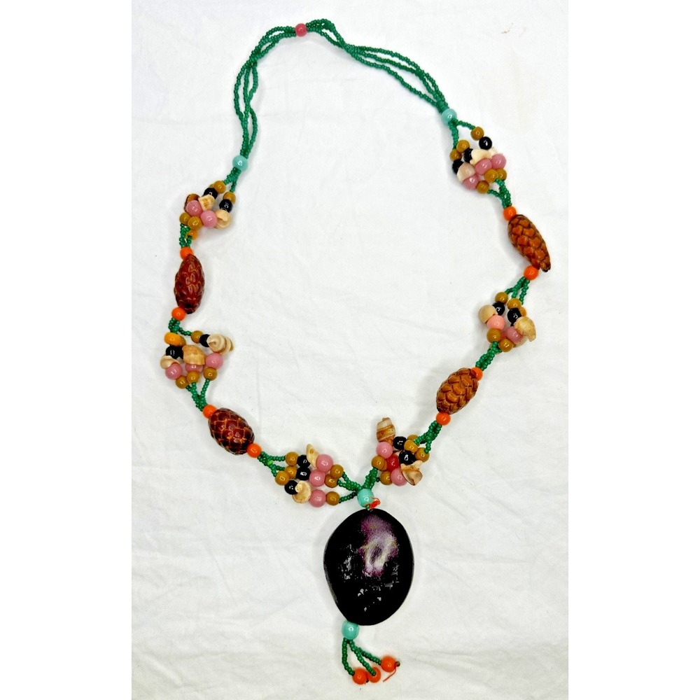 Necklace Sea Bean Seashell Beads Necklace Happiness Boho Hippie
